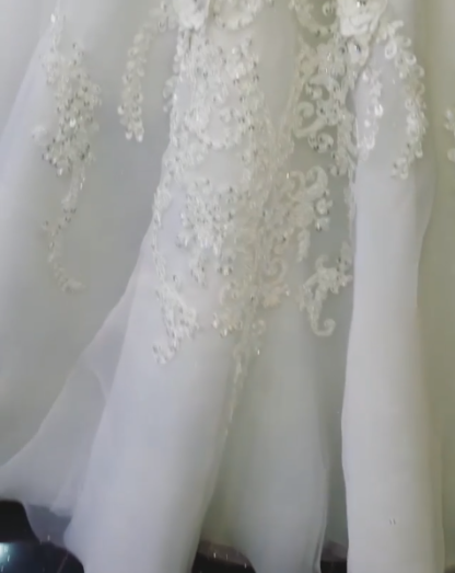 Crystals Long Sleeves Wedding Dresses UK Off-the-Shoulder Sexy Mermaid Bridal Gowns