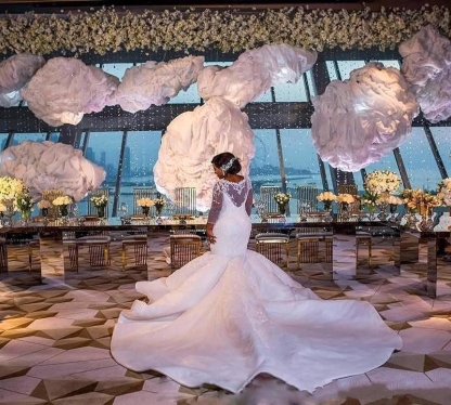Glamorous Sexy Mermaid Lace Wedding Dresses UK Long Sleeves Appliques Bridal Gowms-27Dress.co.uk