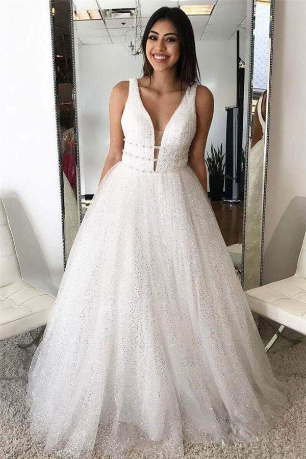 Sexy Sequins Riboons Straps Prom Dress UKes UK Ball Gown Sleeveless Evening Dress UKes UK with Beads