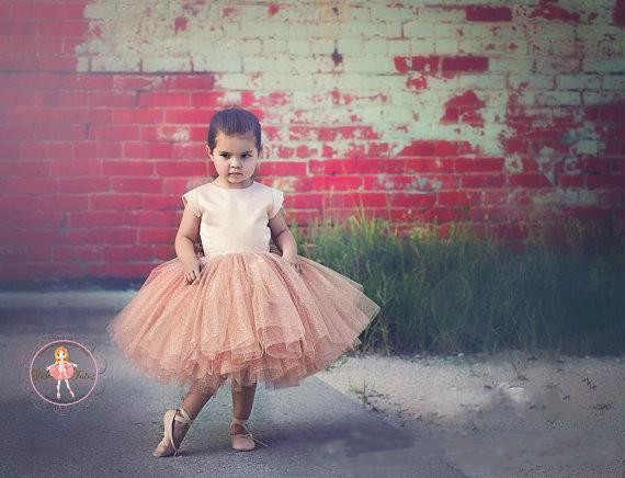 Lovely Cap Sleeve Tulle Princess Flower Girl Dress Bowknot