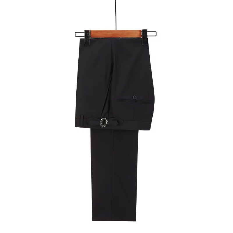 Lyndon Classical Black Peaked Lapel Double Breasted Prom Suits