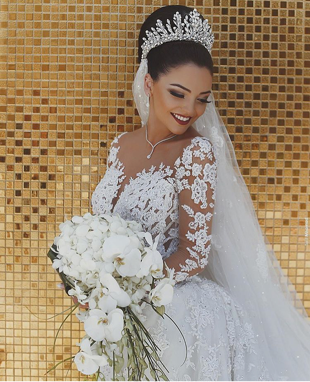 Elegant Long Sleeve Lace Wedding Dress | Sexy Mermaid Bridal Gowns On Sale-27Dress.co.uk