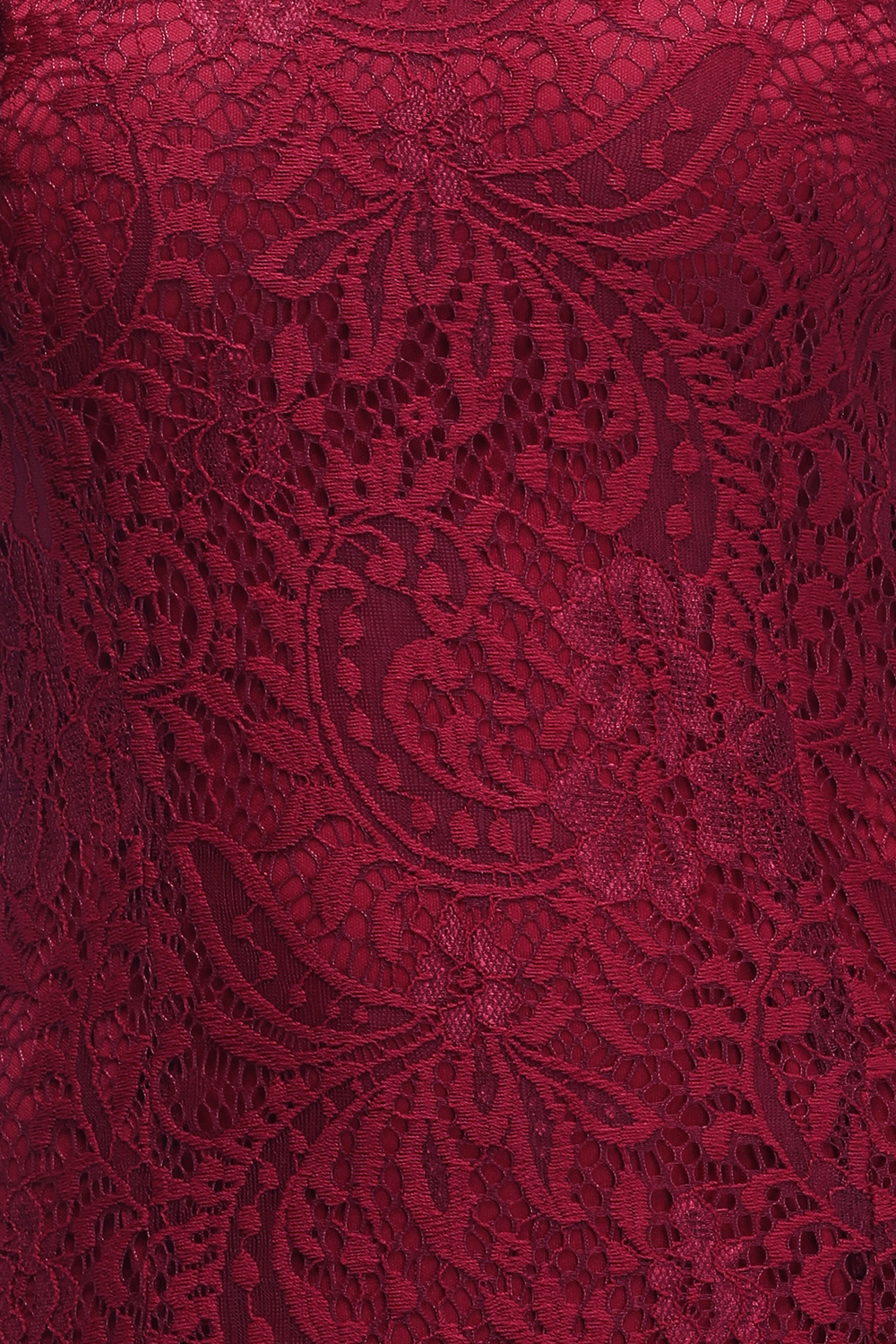 Elegant Mermaid Floor Length Halter Lace Burgundy Bridesmaid Dress UK-27Dress.co.uk