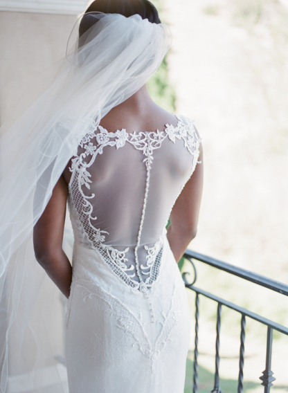 Sexy Mermaid Lace White Straps Newest Sweep-Train Sleeveless Wedding Dress-27Dress.co.uk