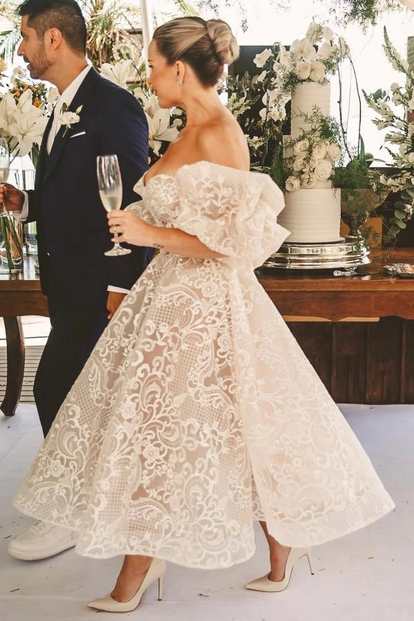 Sweetheart  Aline Wedding Dress Sleeveless Lace Dress