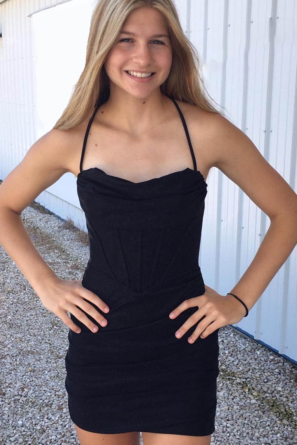 white christmas dresses Aderyn Satin Corset Maxi Dress main image 0