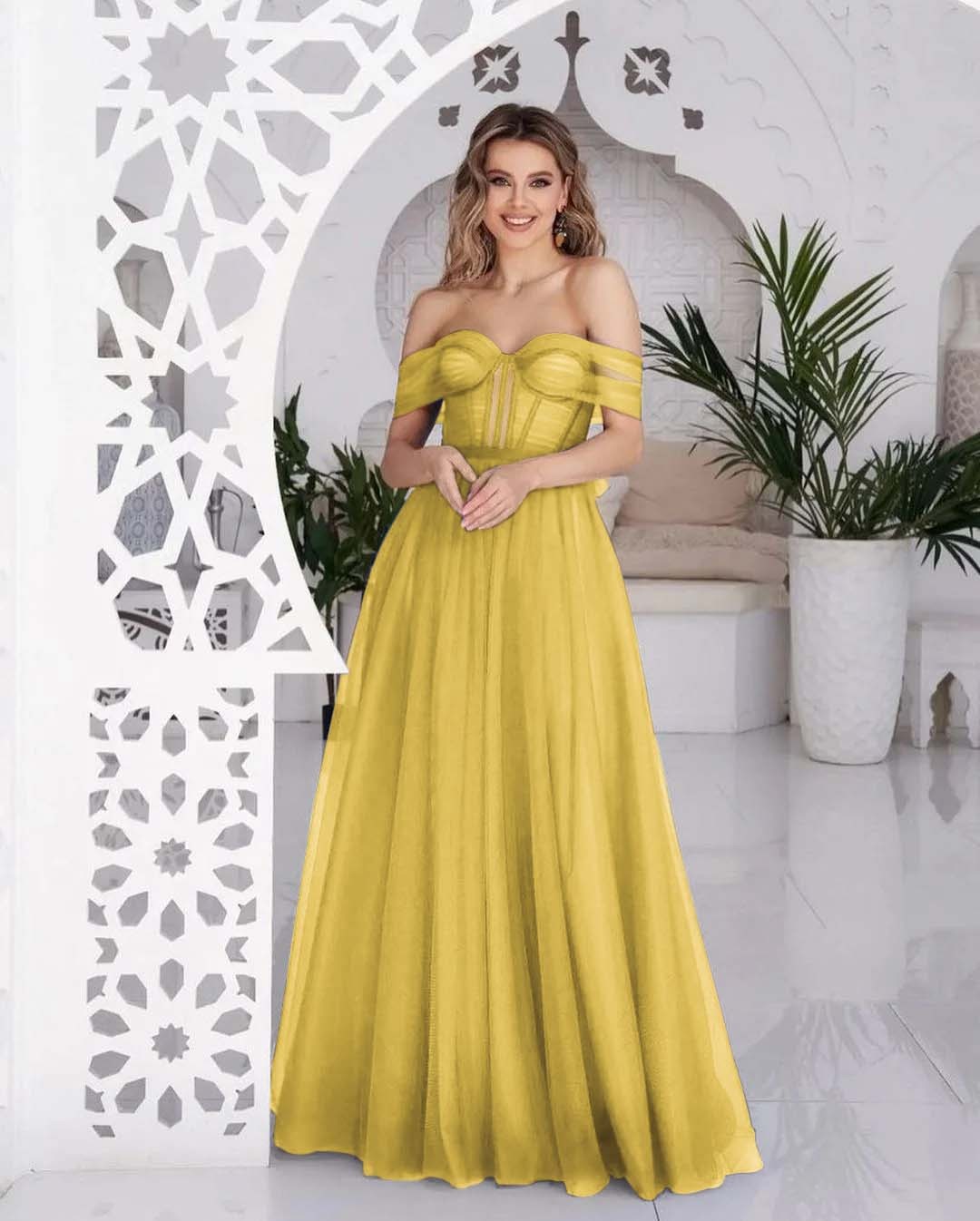 Stunning Tulle Off the Shoulder Sweetheart Strapless Royal Blue Prom Dress