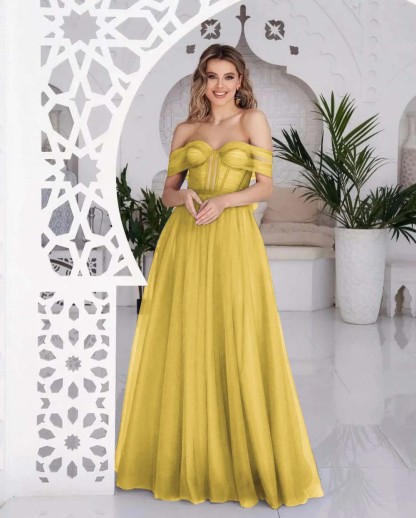 Stunning Tulle Off the Shoulder Sweetheart Strapless Royal Blue Prom Dress