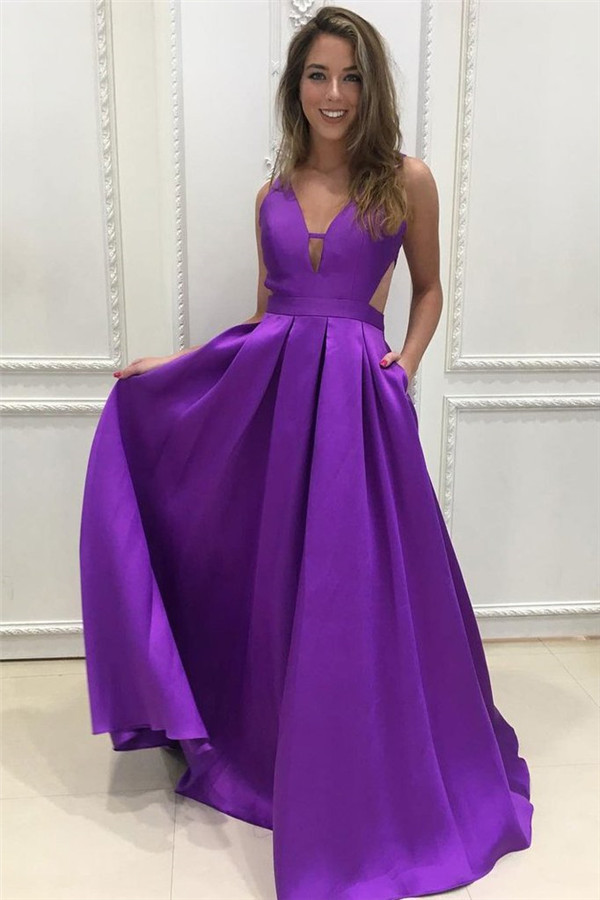 Gogerous Elegant V-Neck Sequins Prom Dress UKes UK Ruffle Backless Sleeveless Evening Dress UKes UK-27Dress.co.uk