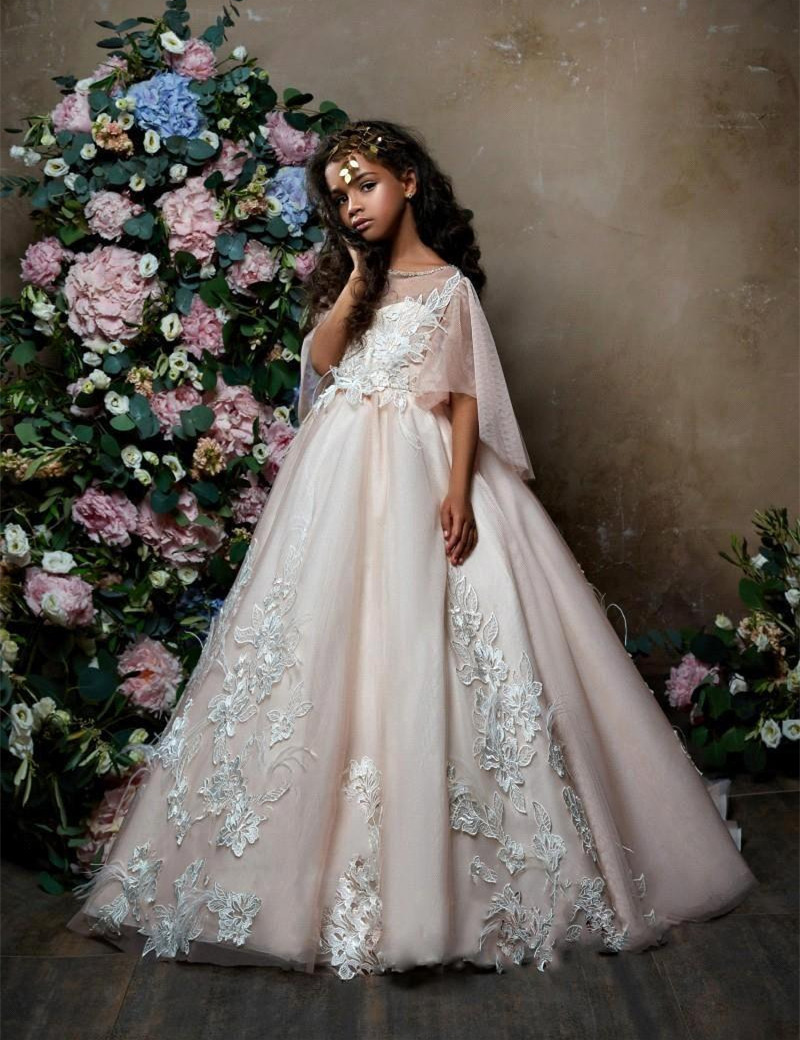 Lovely Princess Flower Girl Dress | 2019 Zipper Girls Pageant Dress