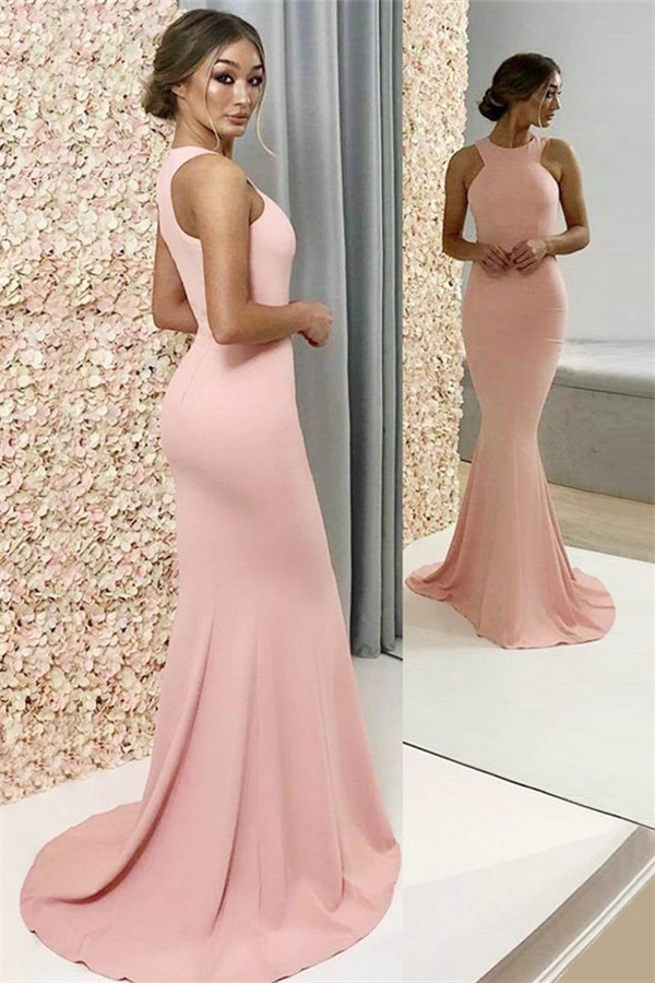 Sexy Halter Sleeveless Prom Dress UKes UK Sexy Popular Mermaid Evening Dress UKes UK