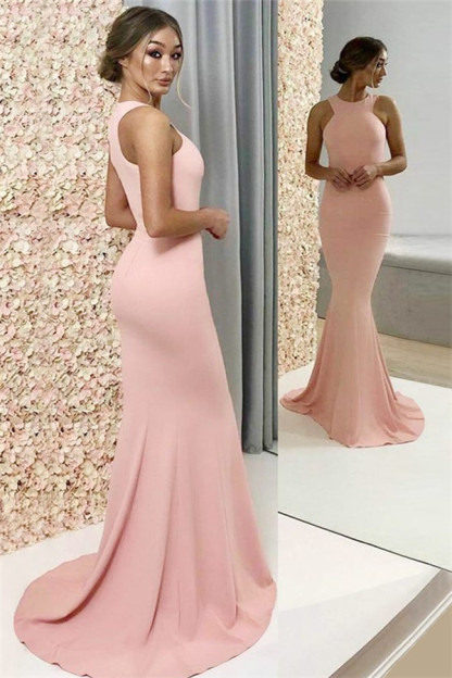 Sexy Halter Sleeveless Prom Dress UKes UK Sexy Popular Mermaid Evening Dress UKes UK