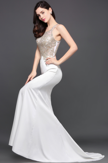 AVERIE | Mermaid Scoop Chiffon Elegant Prom Dress With Appliques