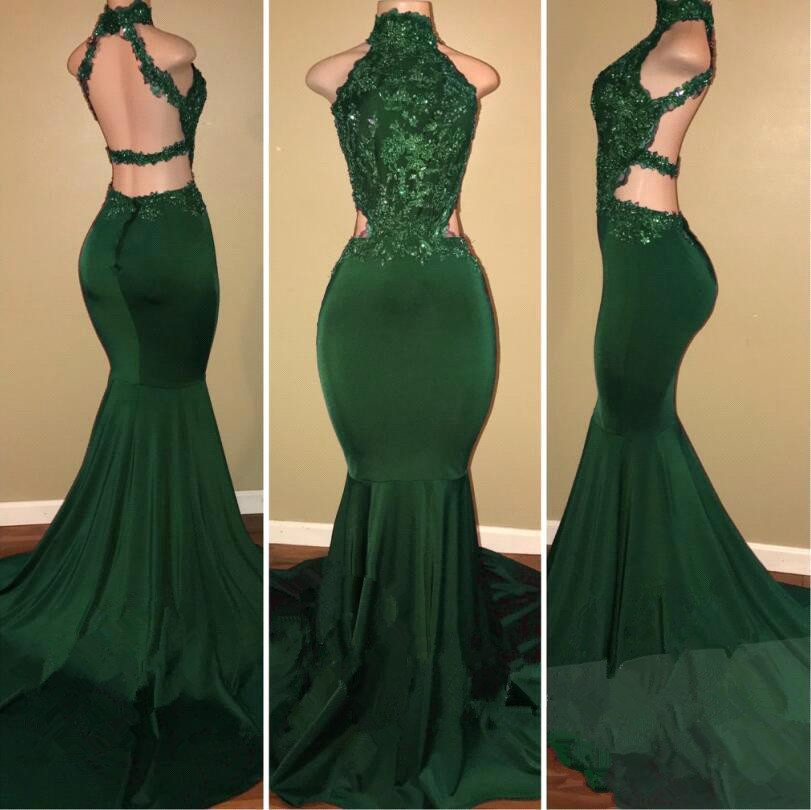 Green lace mermaid prom Dress UK, green evening Dress UK