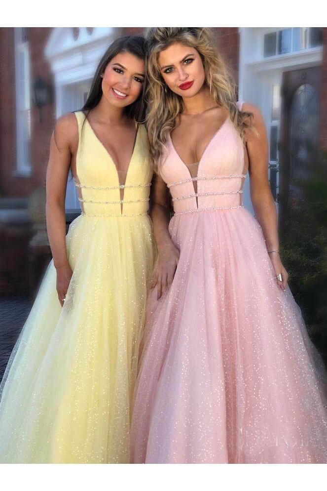 Sexy Sequins Riboons Straps Prom Dress UKes UK Ball Gown Sleeveless Evening Dress UKes UK with Beads