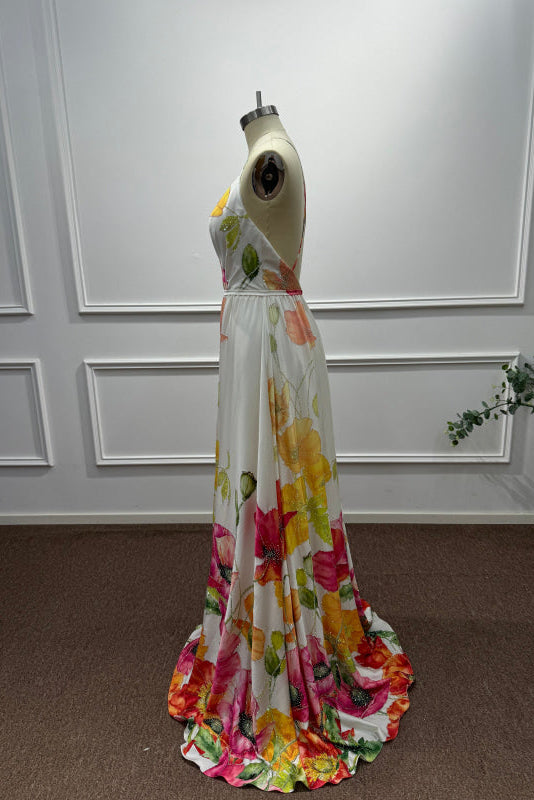 Charming Halter Sleeveless Sequined A-Line Prom Dress - Prom Dresses