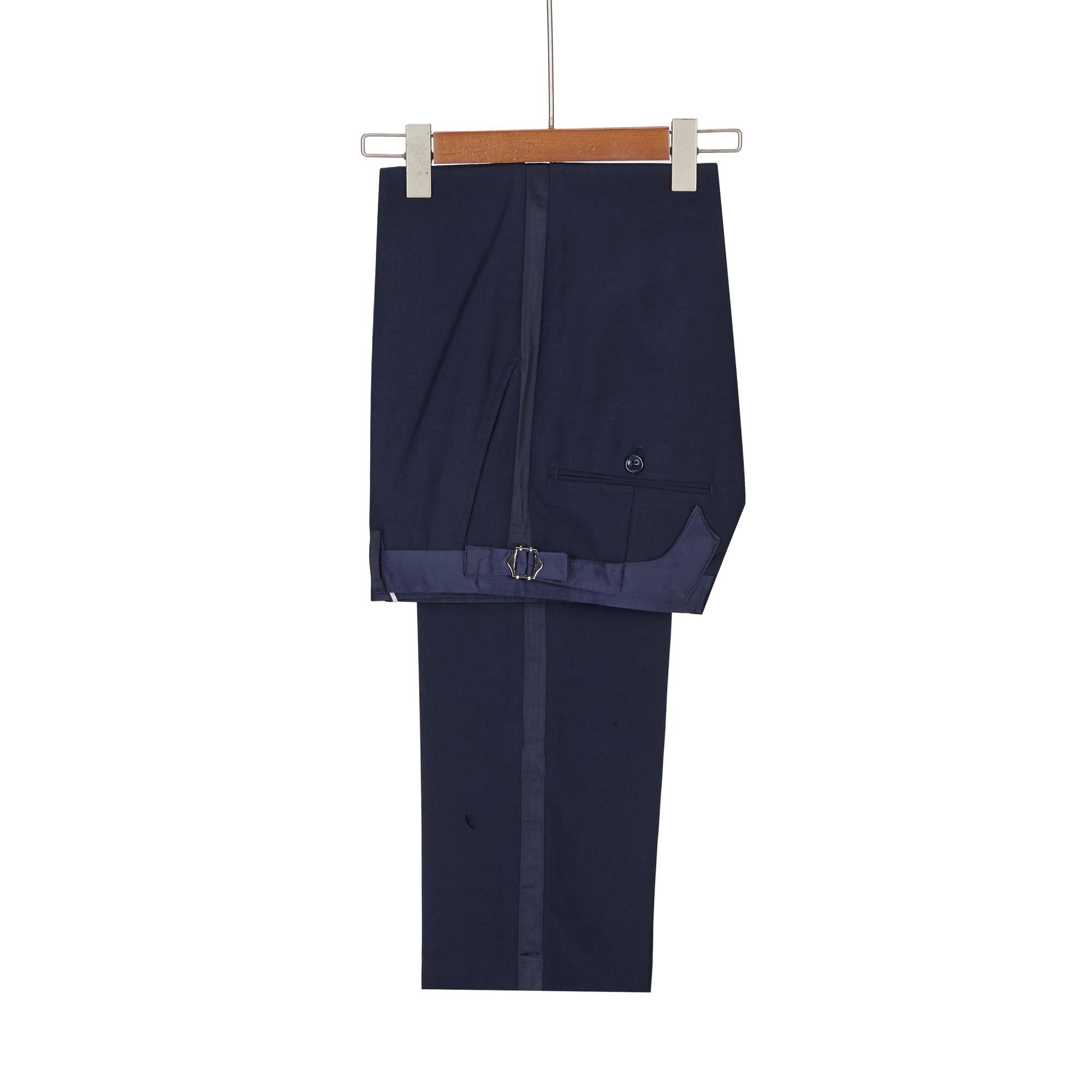 Brandon New Arrival Navy Blue Slim Fit Jacquard Peaked Lapel Wedding Men Suits