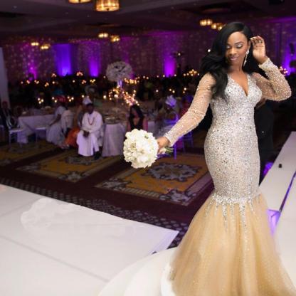 Stunning Long Sleeve Beadss Evening Dress Sexy Mermaid Plus Size-27Dress.co.uk