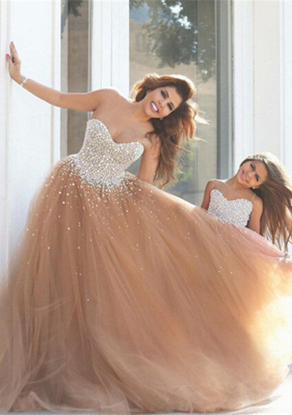 Luxury Sweetheart Beadings Prom Dress UKes UK Tulle Mother and Daughter Dress UK