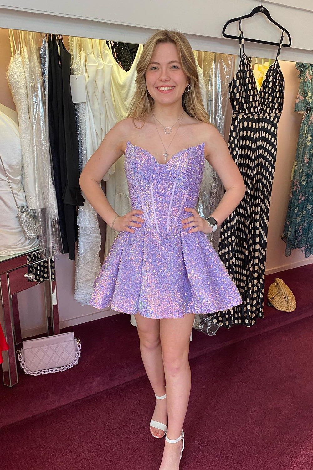 sachin and babi light blue dress It’s giving old Hollywood glamour 🤩, Jovani style no. 45434 , Nude/silver  size 00 , Also in pink size 2 , ✨✨✨, #glam #tiktokglam #gorgeous #fall2025  #jovanifashions #eveninggown #rhinestones #dazzling main image 0