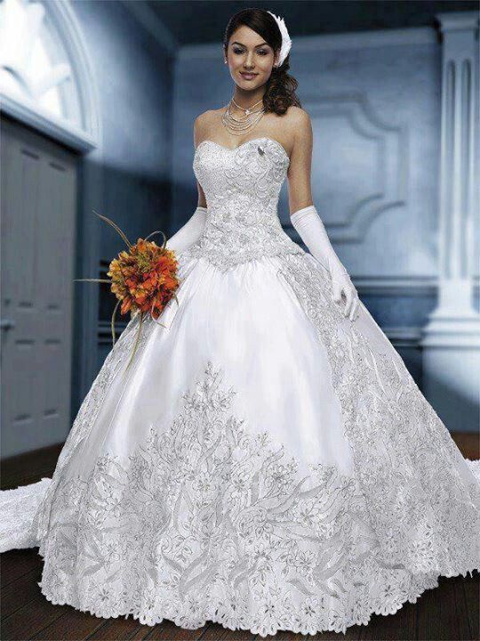 Sweetheart Pretty Bridal Gowns Wedding Dresses UK Appliques Lace Princess