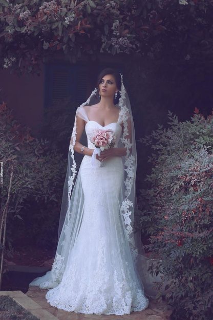 Sexy Mermaid Lace Bridal Gowns New Arrival Custom Made Long Wedding Dresses UK