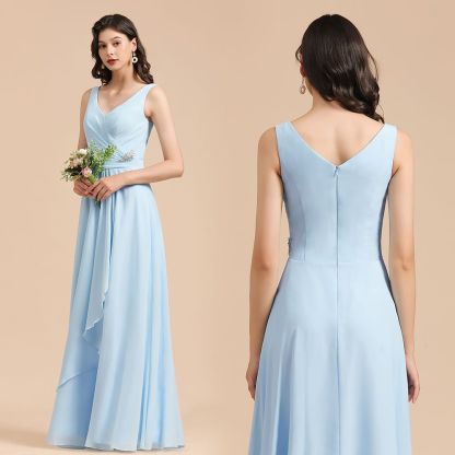 Stylish Sleeveless Aline Chiffon Bridesmaid Dress Formal Event Dress