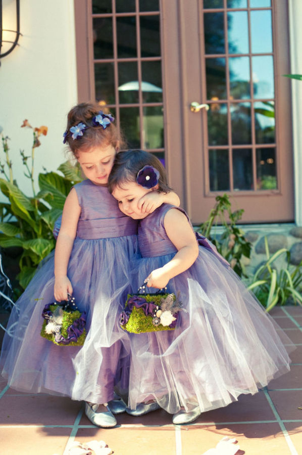 Cute Tulle Jewel Flower Girl Dress Sleeveless Floor-length Birthday Party Dress