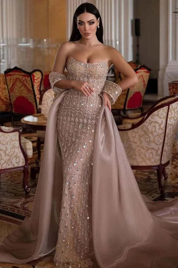 Strapless CrystalsMermaid Evening Dresses