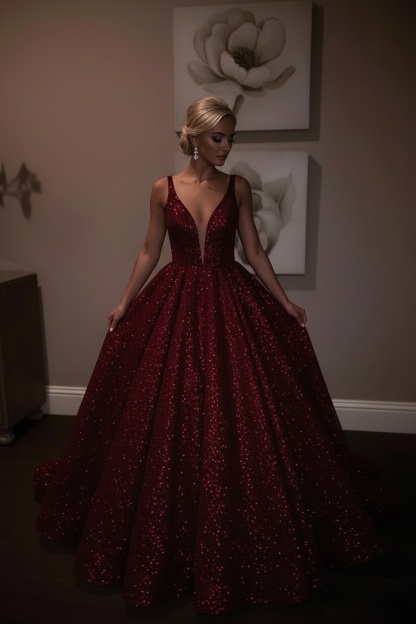 Sparkly Sequins Prom Dress UK | Backless White A-Line Evening Gowns