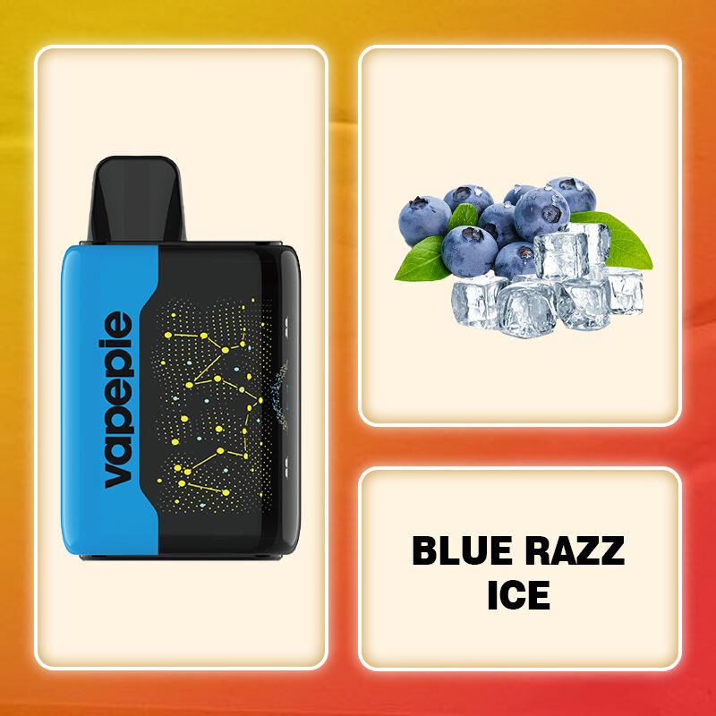 BLUE RAZZ ICE - VAPEPIE 25000 PUFFS - Star Sky Curved Screen