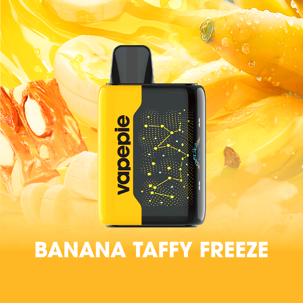 BANANA TAFFY FREEZE - VAPEPIE 25000 PUFFS - Star Sky Curved Screen