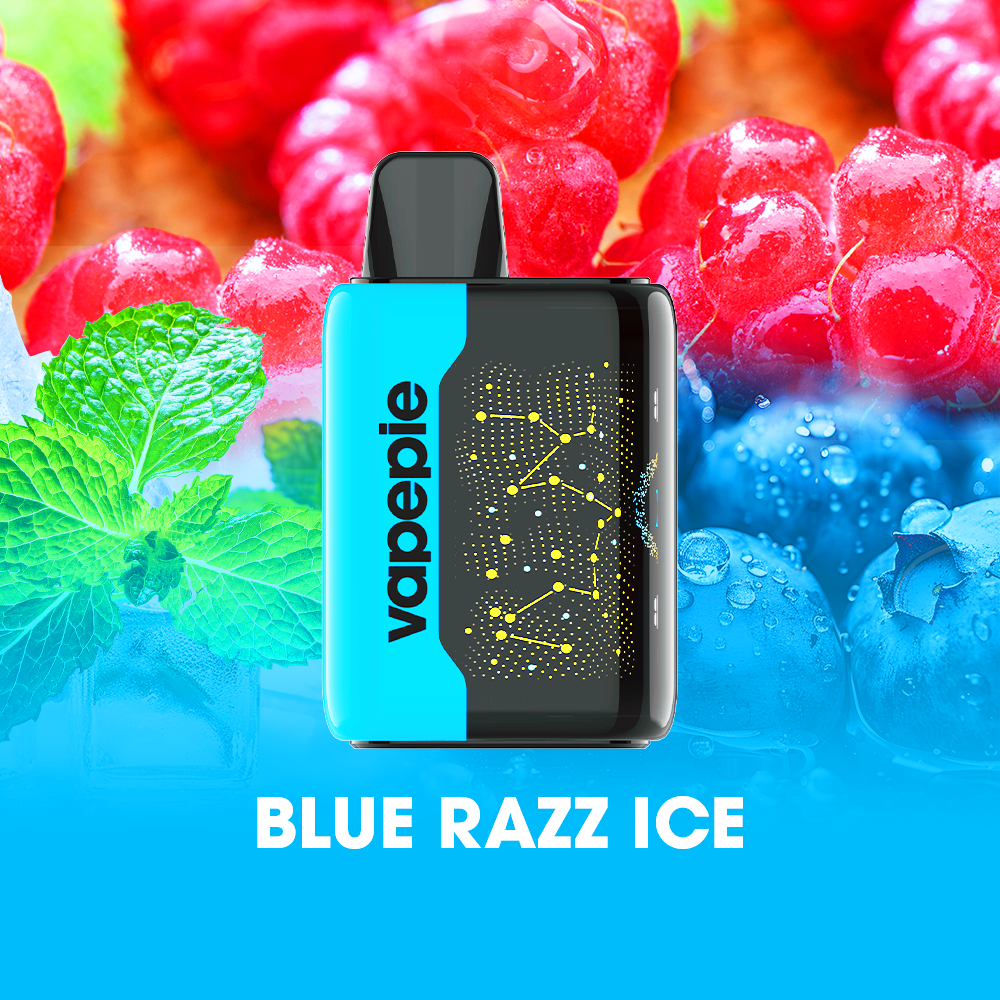 BLUE RAZZ ICE - VAPEPIE 25000 PUFFS - Star Sky Curved Screen