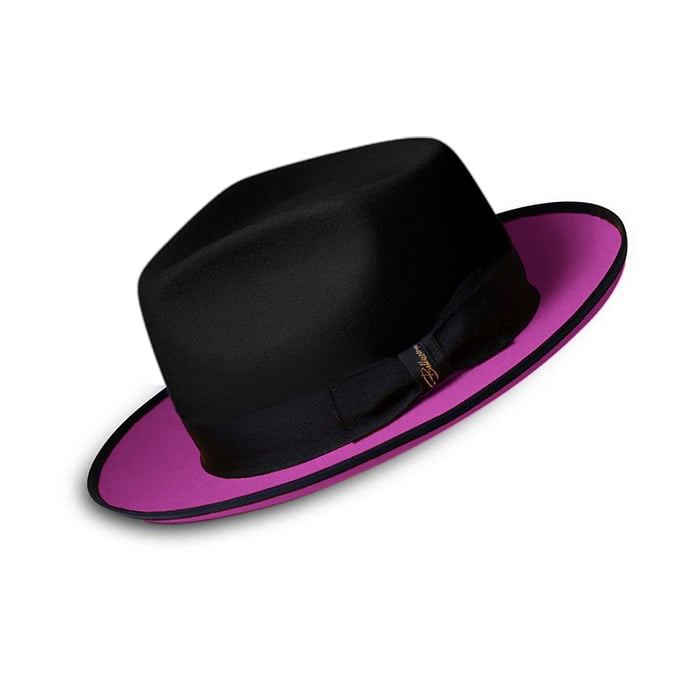Limited - The Fox Fedora - Black Magenta