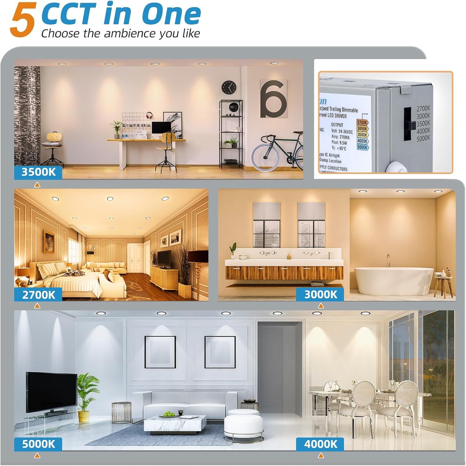 Black Recessed Light