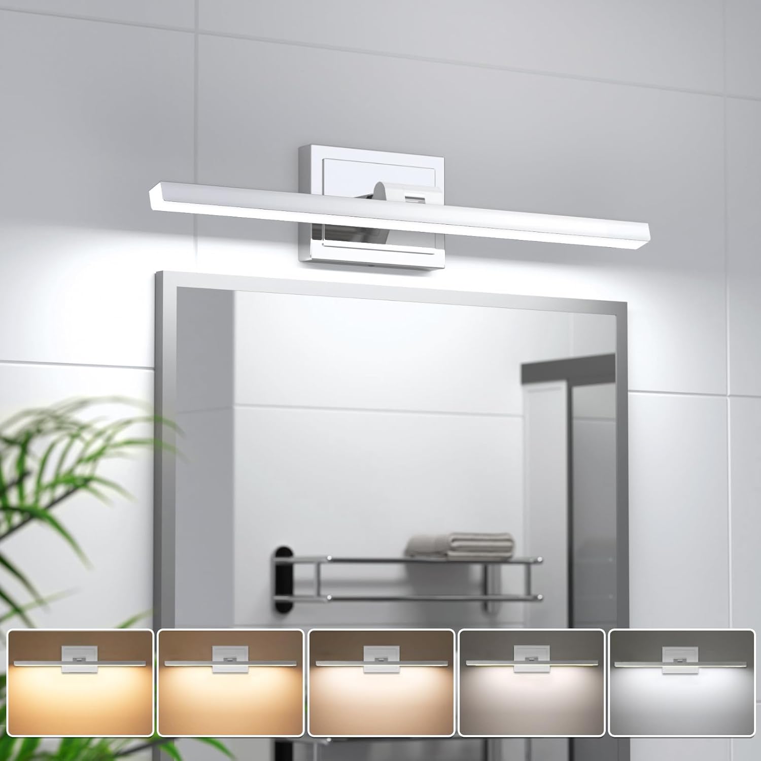 VOLISUN Modern Bathroom Vanity Light 24 inch, Rotatable, 14W Dimmable 