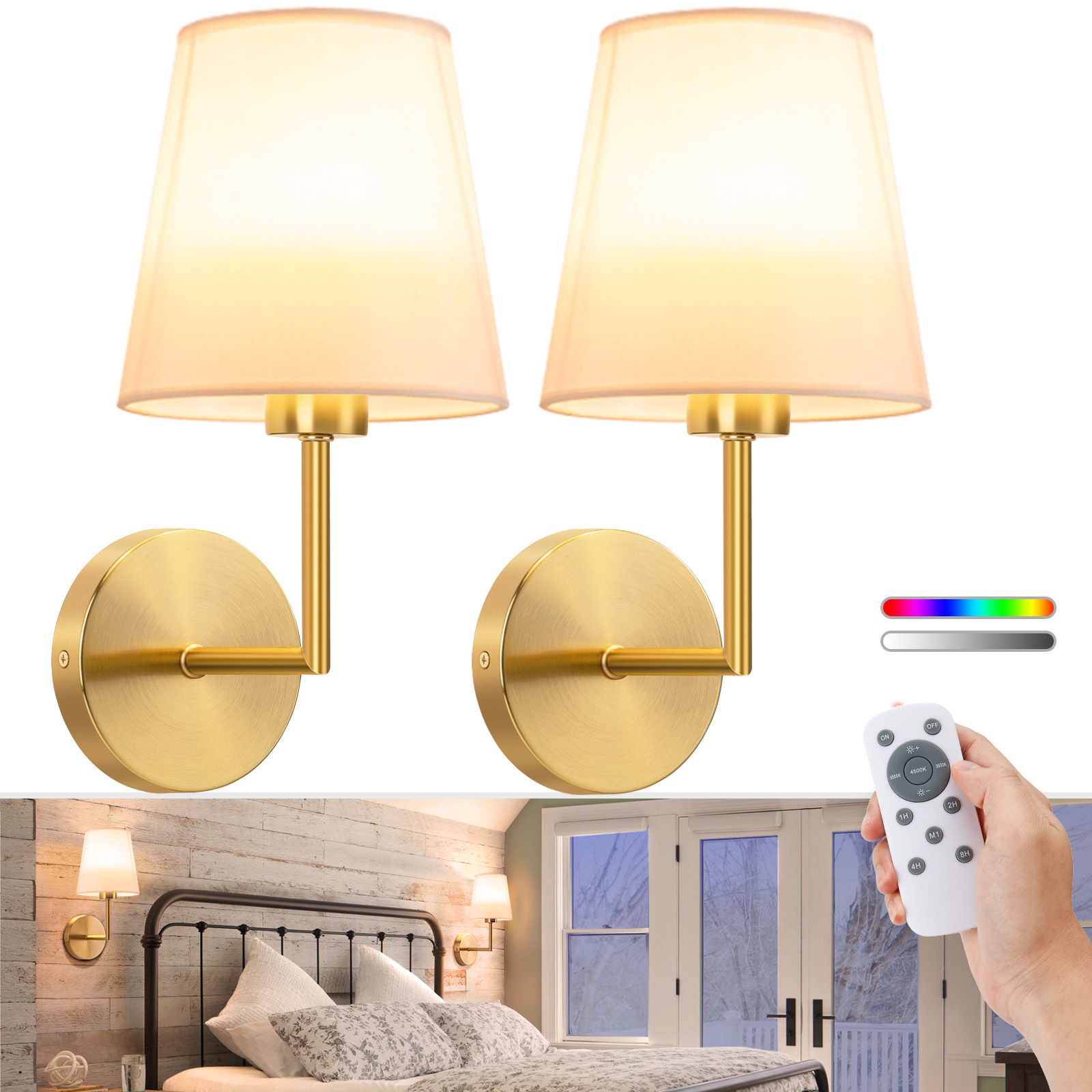 Battery Wall Sconces 2