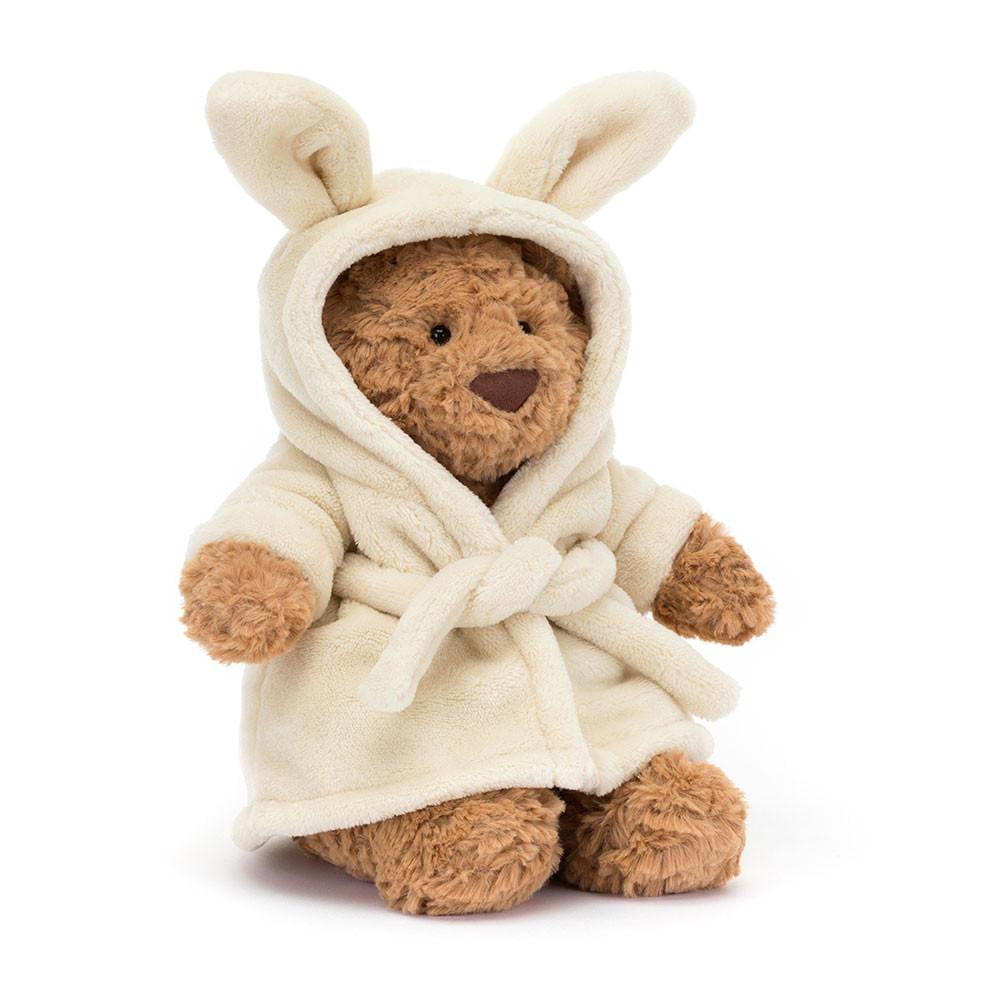 Jellycat Bartholomew Bear Bathrobe for Kids - Soft Plush Robe, Sale & 