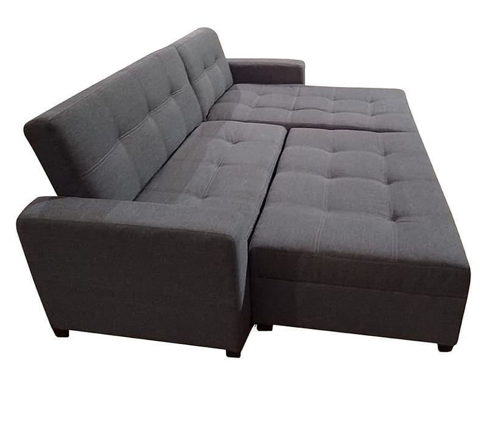 Sofa Cama King Size Tapatios Muebles Tela Oslo Oxford con Portavasos 3 Posiciones