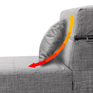 sofá de espuma viscoelástica doble