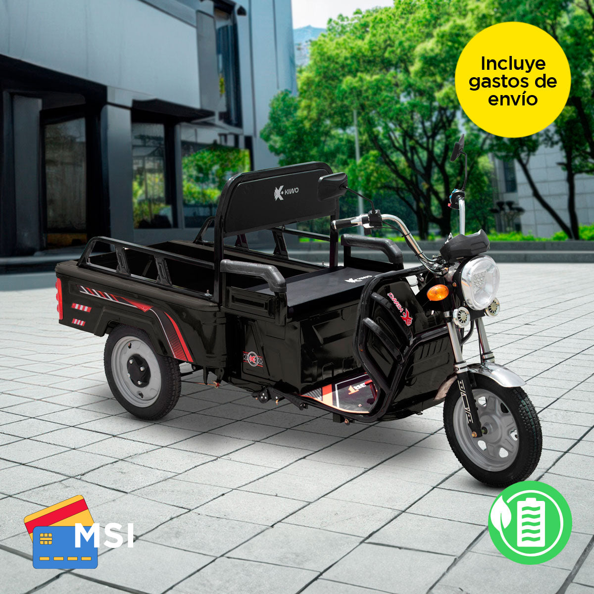 Cuba Triciclo Electrico Venta RALI TRI-WORK 850W (Litio FE 72V