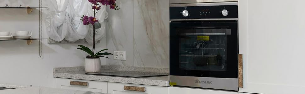 Horno De Gas Empotrable Acero Inoxidable Grill Eléctrico Temporizador | Perillas Para temperatura