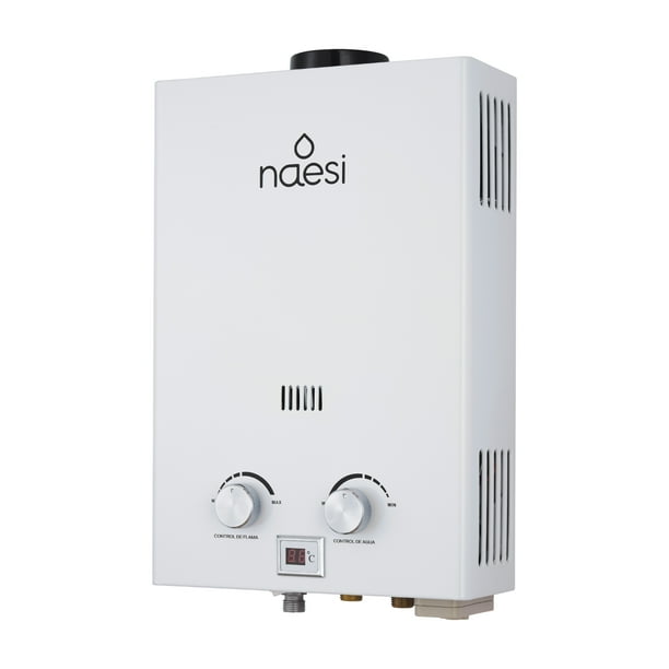 Calentador De Agua 12 Litros De Paso Naesi AN202 Dos Regaderas, Para Uso Exclusivo Gas LP