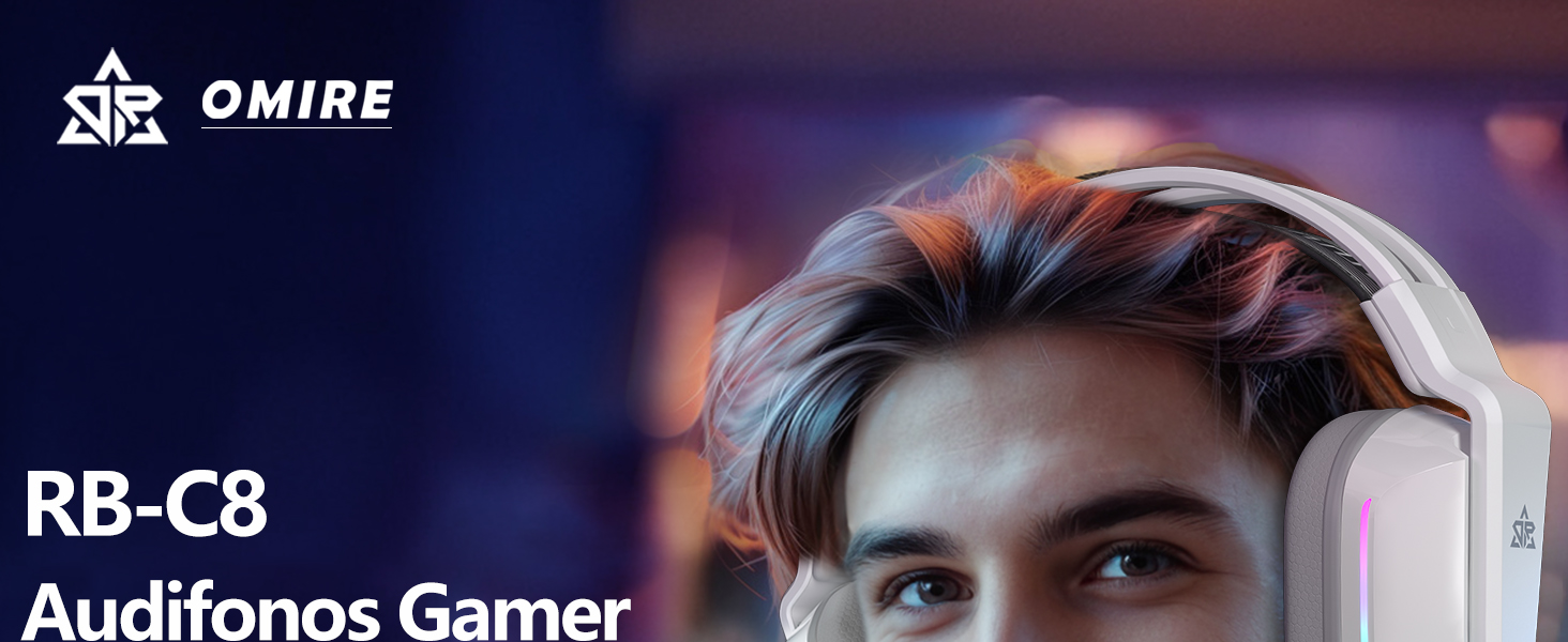 OMIRE Audifonos Gamer, Audífonos de Diadema,