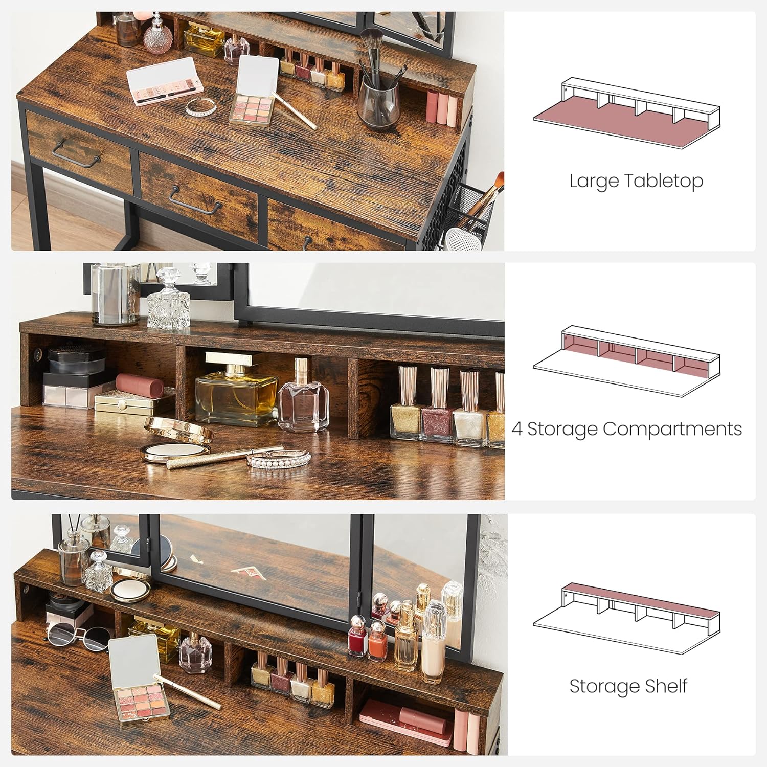 Mesita de noche inteligente con luz LED ajustable, mesita de noche moderna con altavoz Bluetooth, carga inalámbrica, puerto USB, cajón con cerradura de huellas dactilares, carga y carga de muebles inteligentes