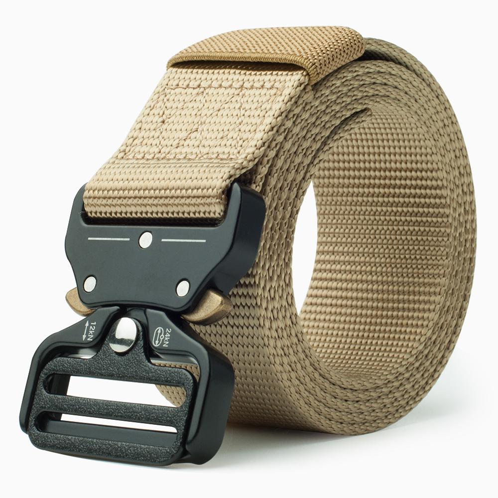 Men's Nylon Belt Cobra Alloy Buckle Outdoor Tactical Belt