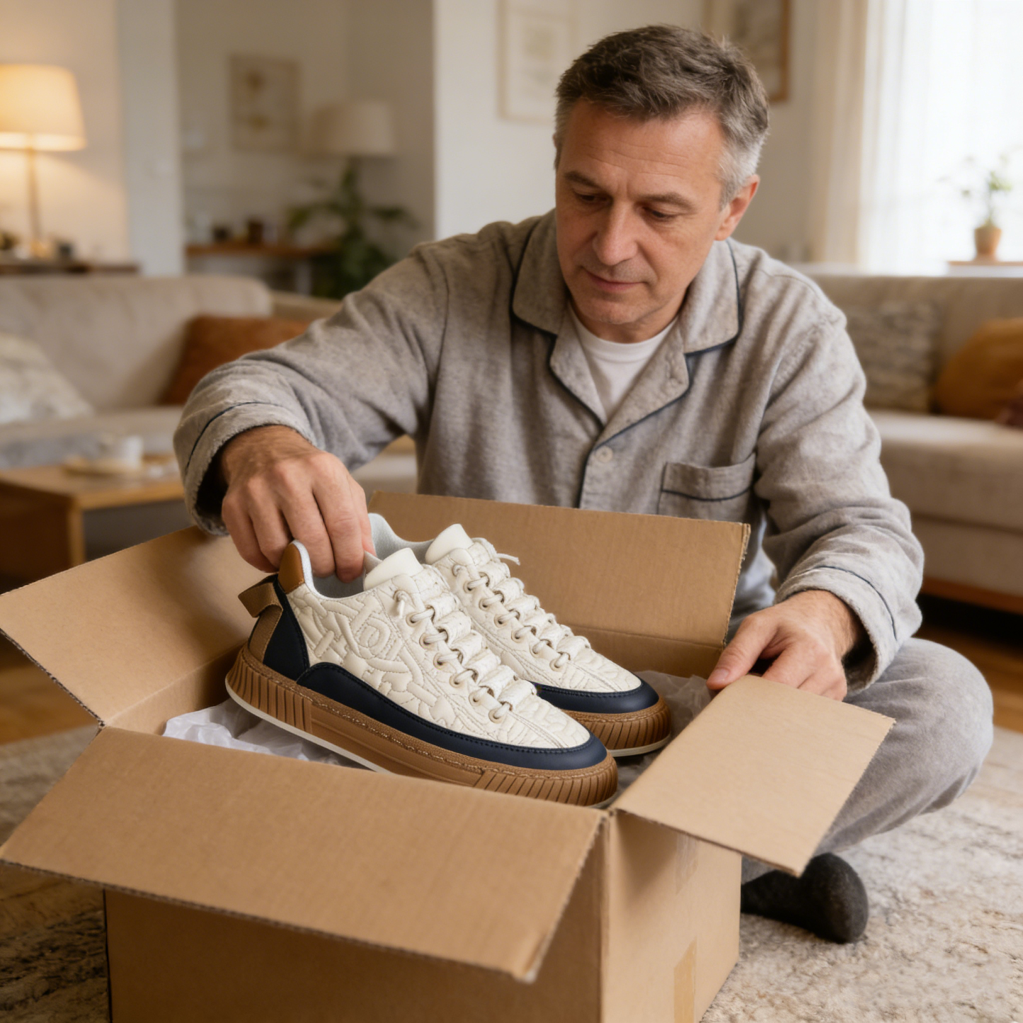 【🎁Ofertă limitată - Nu ratați!】Pantofi ortopedici casual antiderapanți pentru bărbați👞 Suport pentru arcul plantar, scăpați de durerile de picioare în trei zile✅