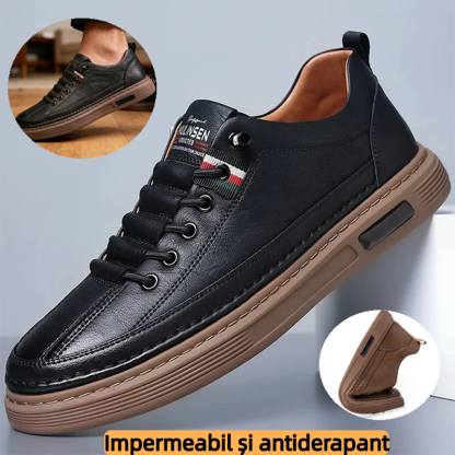 🔥Pantofi ortopedici din piele de vițel australiană, cusuți manual👞Suport pentru bolta plantară - ameliorează durerea de picior✅Un produs indispensabil pentru bărbați✅