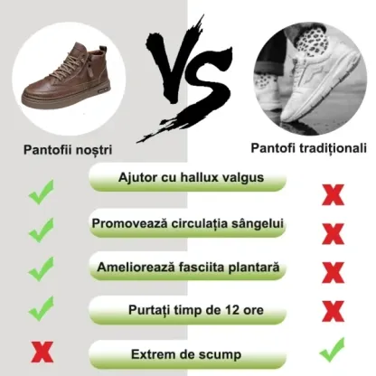 【🎉50% reducere azi, nu ratați】🐂 Pantofi ortopedici pentru bărbați din piele de vițel australiană autentică 👞Cusute manual, impermeabile și anti-alunecare ✅Suport arc - mers confortabil