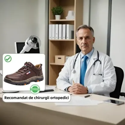 【⏰60% reducere astăzi - se încheie în curând】 Pantofi ortopedici cu design ergonomic - piele de înaltă calitate + cusături manual ✅ Un must-have pentru bărbați👞